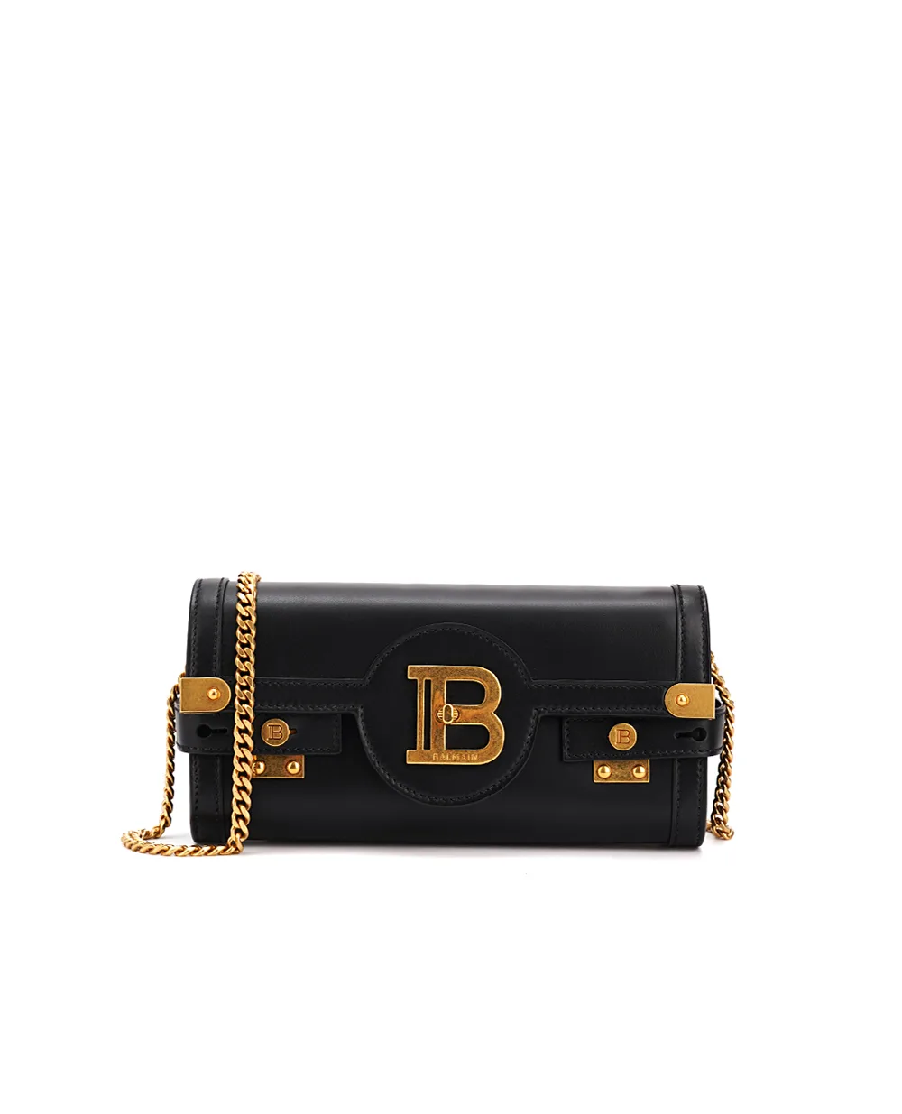 Кожаная сумка B-Buzz Pouch 23 Balmain DN1LE596LAVE, черный цвет • Купить в интернет-магазине Kameron
