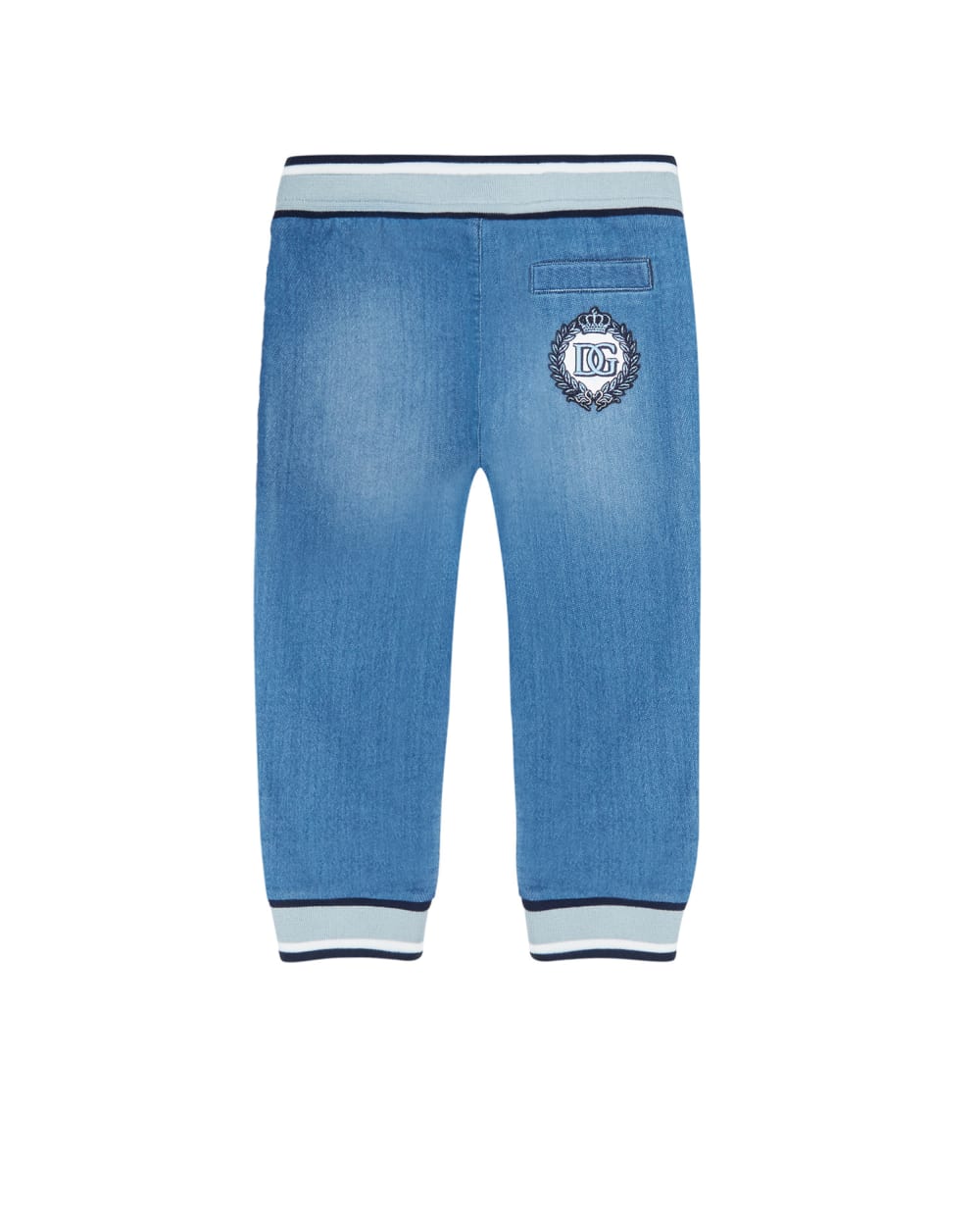 Брюки Dolce&Gabbana Kids L1JPT0-G7YDZ, синий цвет • Купить в интернет-магазине Kameron