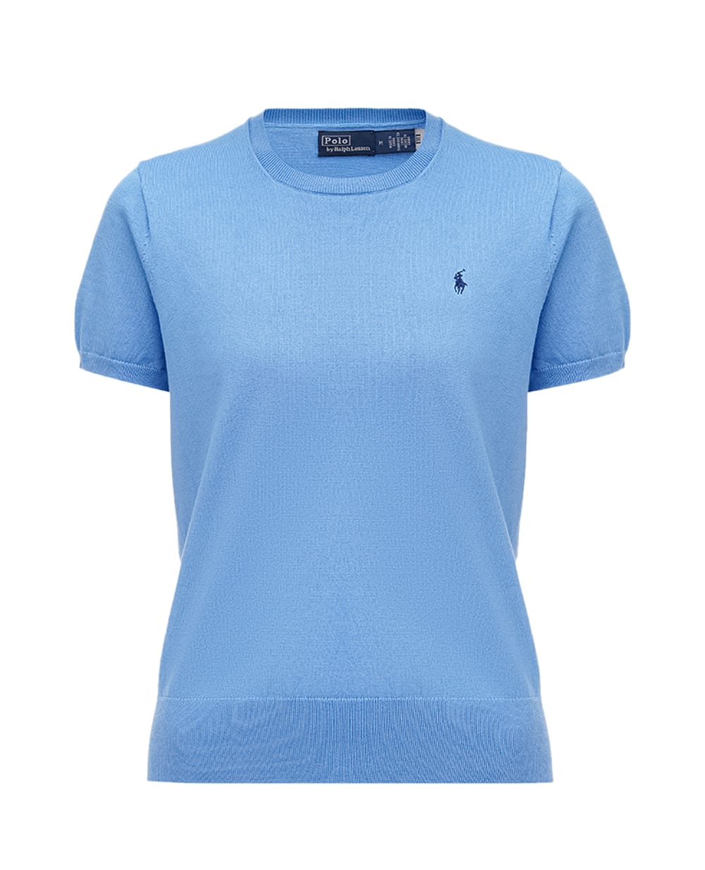 Джемпер с короткими рукавами Polo Ralph Lauren 211891673017, голубой цвет • Купить в интернет-магазине Kameron