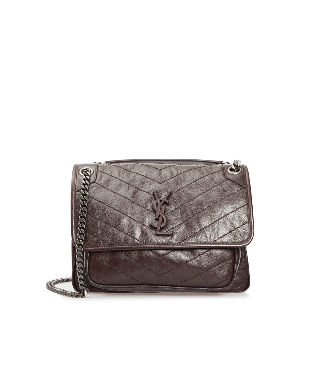 Кожаная сумка Niki Medium Saint Laurent 633158-1YG04-, коричневый цвет • Купить в интернет-магазине Kameron