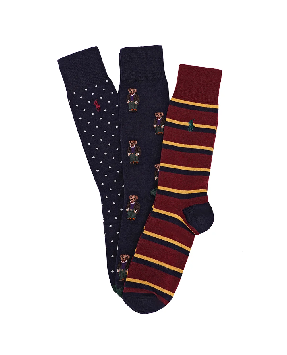 Носки Polo Bear (3 пары) Polo Ralph Lauren 449929121001, разноцветный цвет • Купить в интернет-магазине Kameron