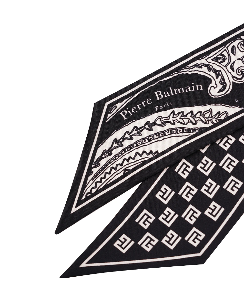 Лента твили Balmain CF1XF090SD50, черный цвет • Купить в интернет-магазине Kameron