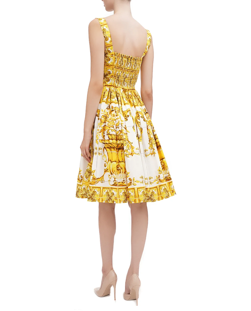 Сарафан Dolce&Gabbana F6ADLT-HH5A0, желтый цвет • Купить в интернет-магазине Kameron