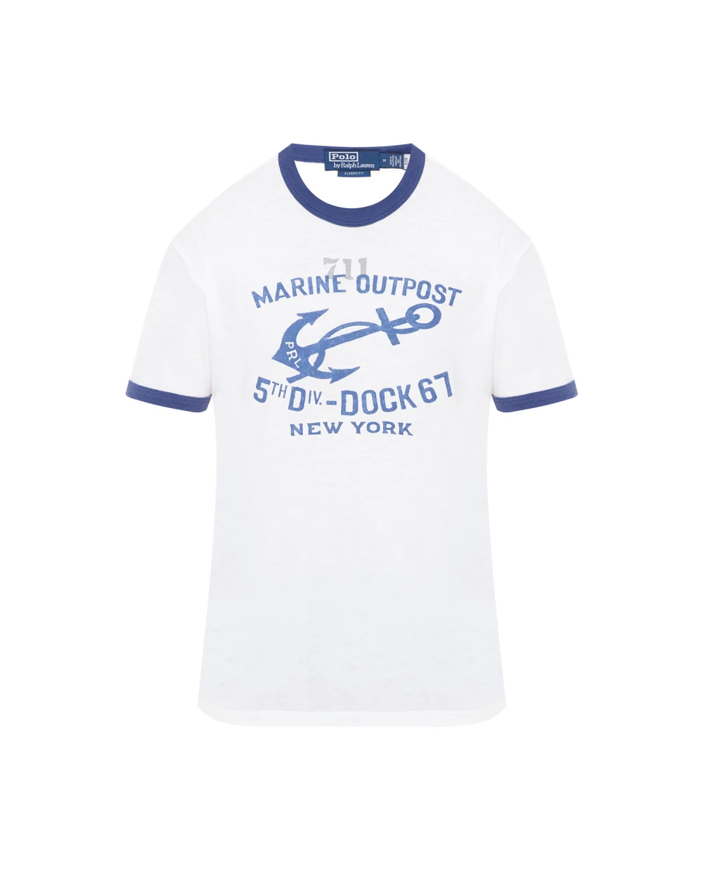 Футболка Polo Ralph Lauren 710909949001, белый цвет • Купить в интернет-магазине Kameron