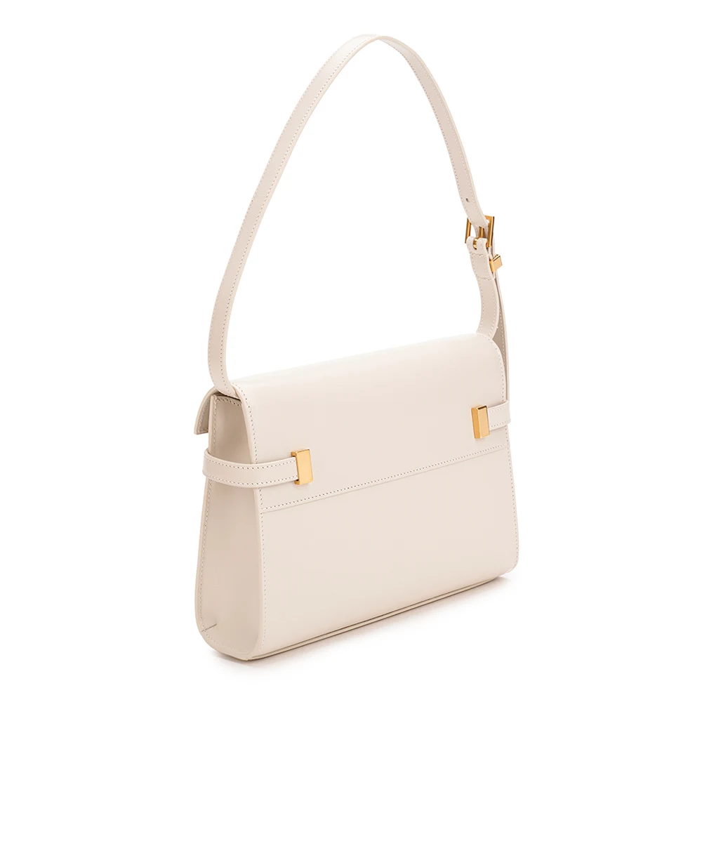 Кожаная сумка Manhattan Small Saint Laurent 675626-0SX0W, белый цвет • Купить в интернет-магазине Kameron