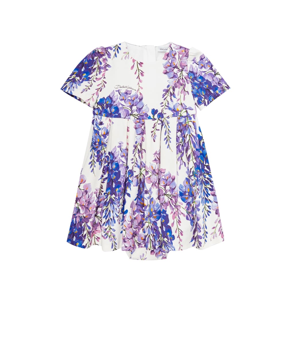 Детское платье Dolce&Gabbana Kids L2JD4C-FSGZ7, белый цвет • Купить в интернет-магазине Kameron