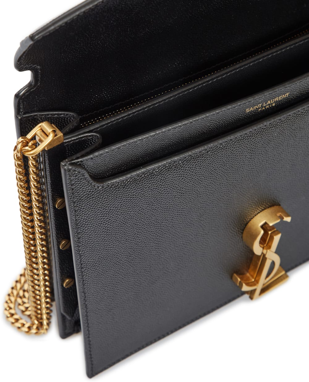 Кожаная сумка Cassandra Saint Laurent 532750-BOW0W, черный цвет • Купить в интернет-магазине Kameron