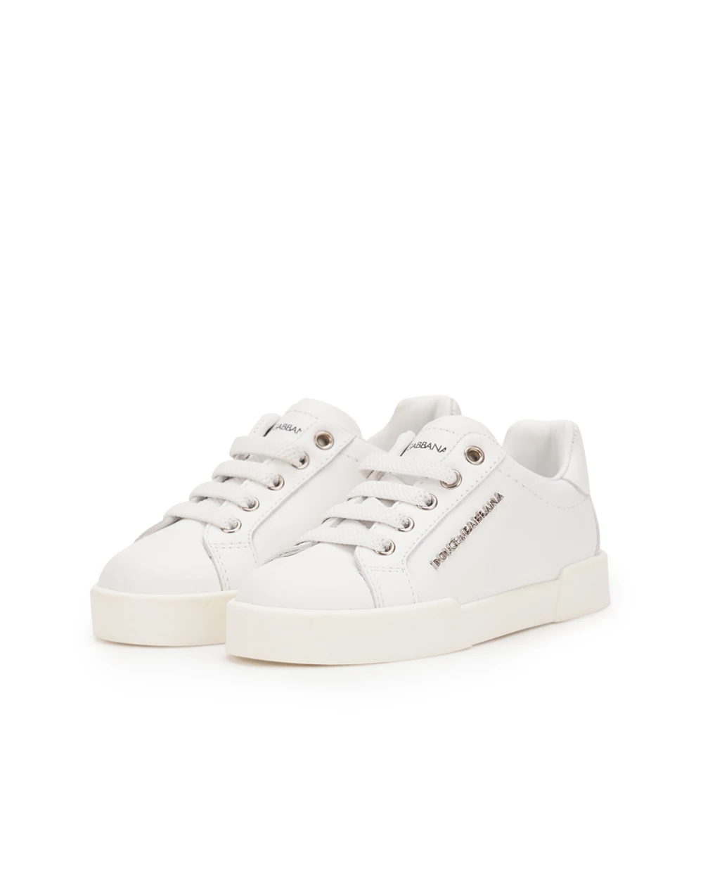 Детские кеды Dolce&Gabbana Kids DN0134-A3444, белый цвет • Купить в интернет-магазине Kameron