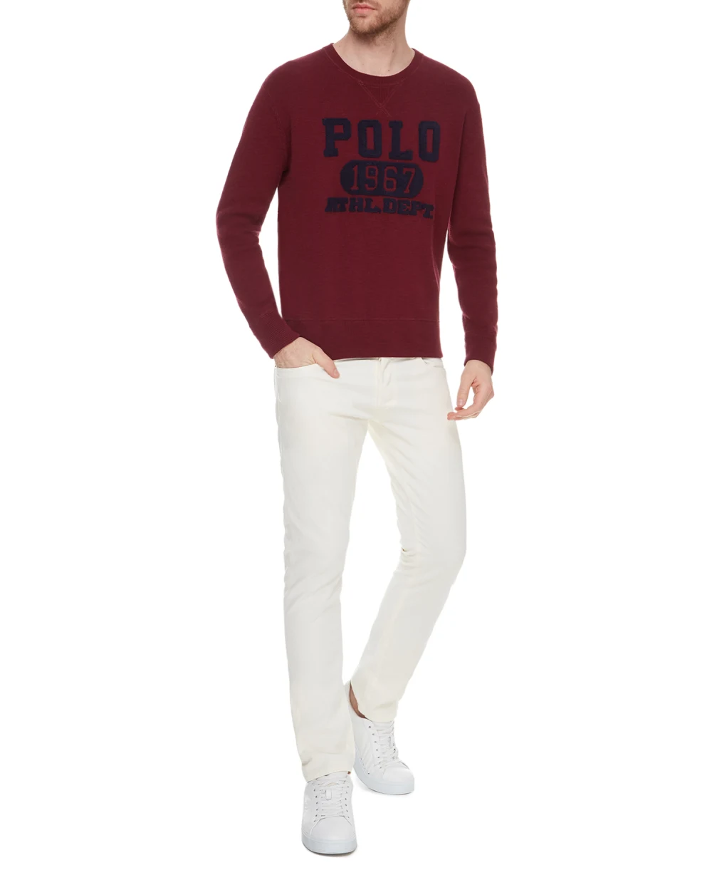 Свитшот Polo Ralph Lauren 710717790001, бордовый цвет • Купить в интернет-магазине Kameron