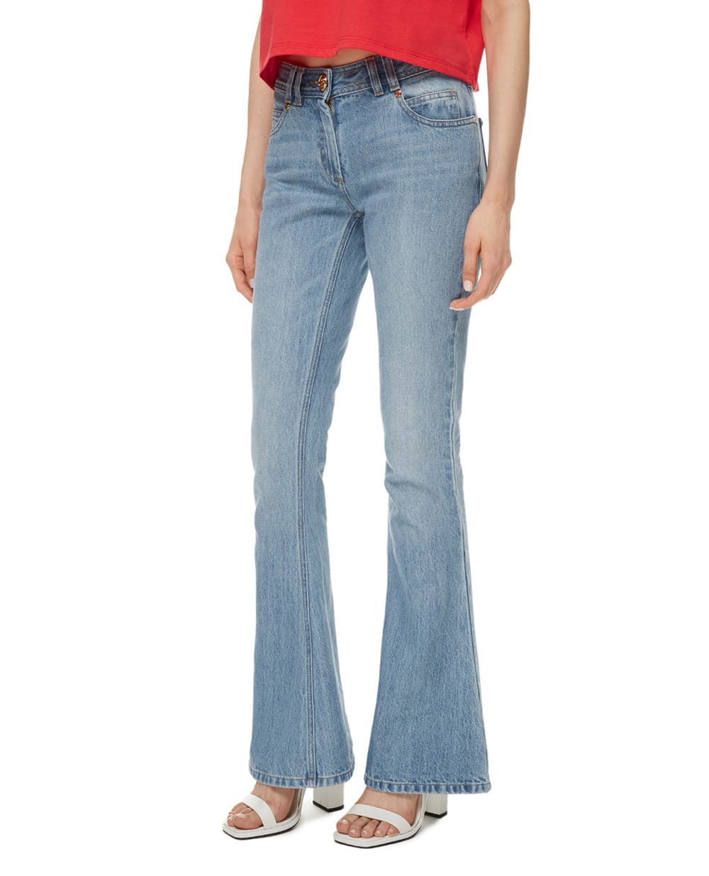 Джинсы Balmain VF0MJ010D114, голубой цвет • Купить в интернет-магазине Kameron