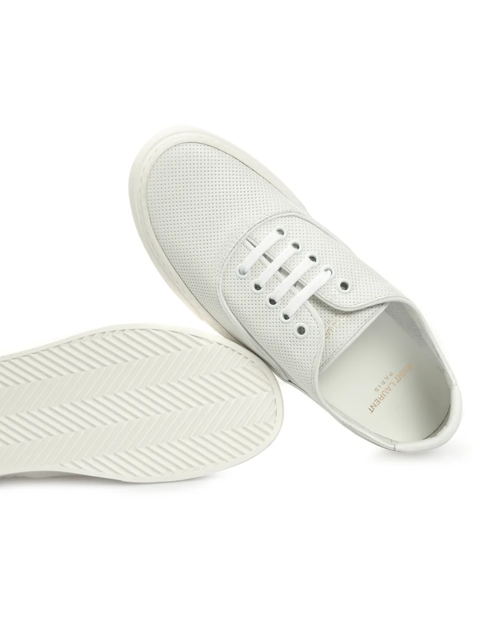 Шкіряні кеди Venice Saint Laurent 584766-1JZ80, білий колір • Купити в інтернет-магазині Kameron
