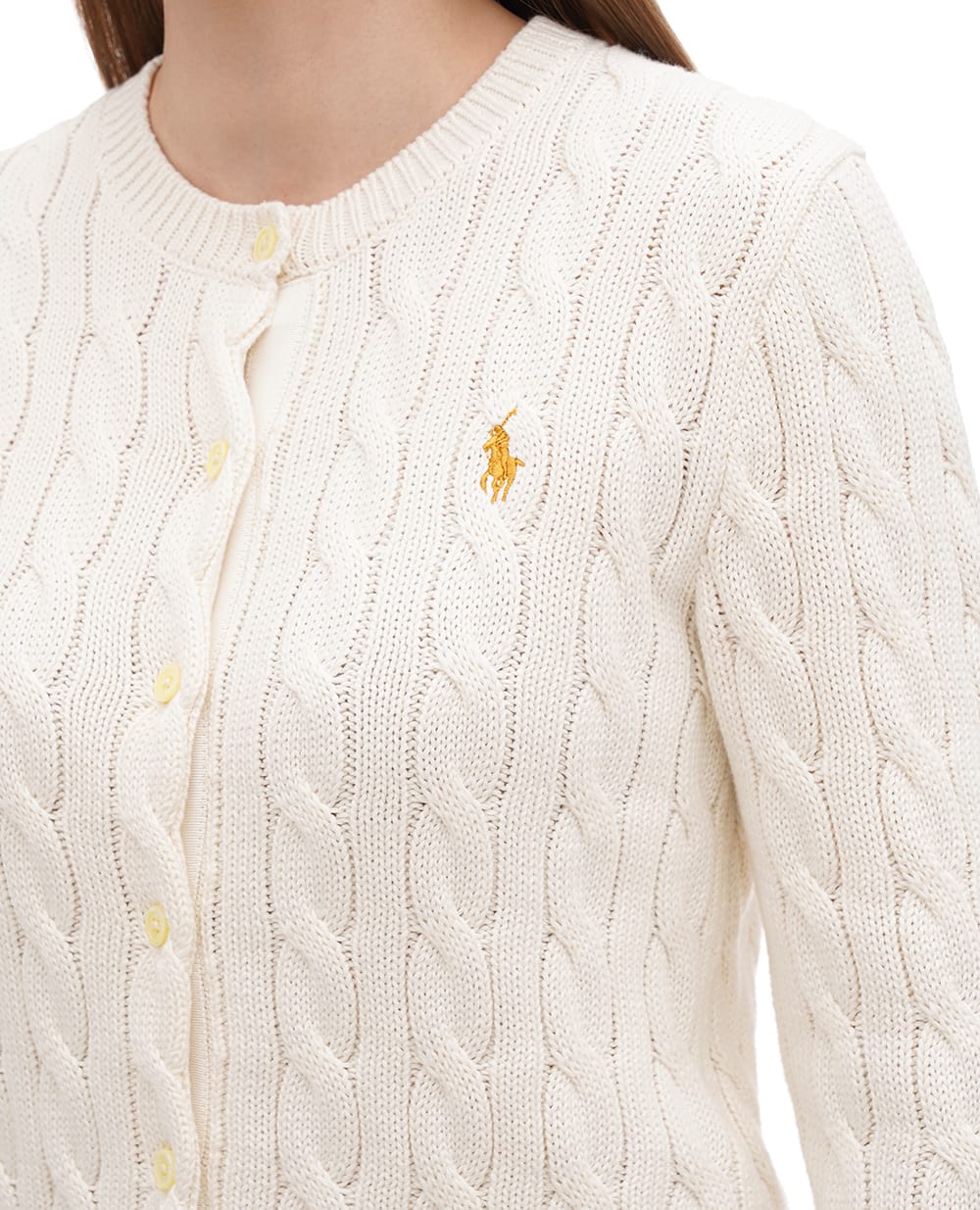Кардиган Polo Ralph Lauren 211892549002, молочный цвет • Купить в интернет-магазине Kameron