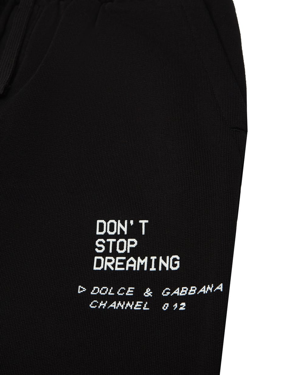Детские спортивные брюки Dolce&Gabbana Kids L4JPDY-G7BMB-B, черный цвет • Купить в интернет-магазине Kameron