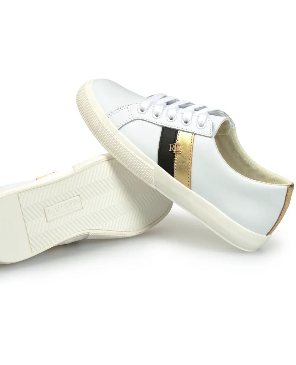 Кожаные сникеры Polo Ralph Lauren 802828027002, белый цвет • Купить в интернет-магазине Kameron