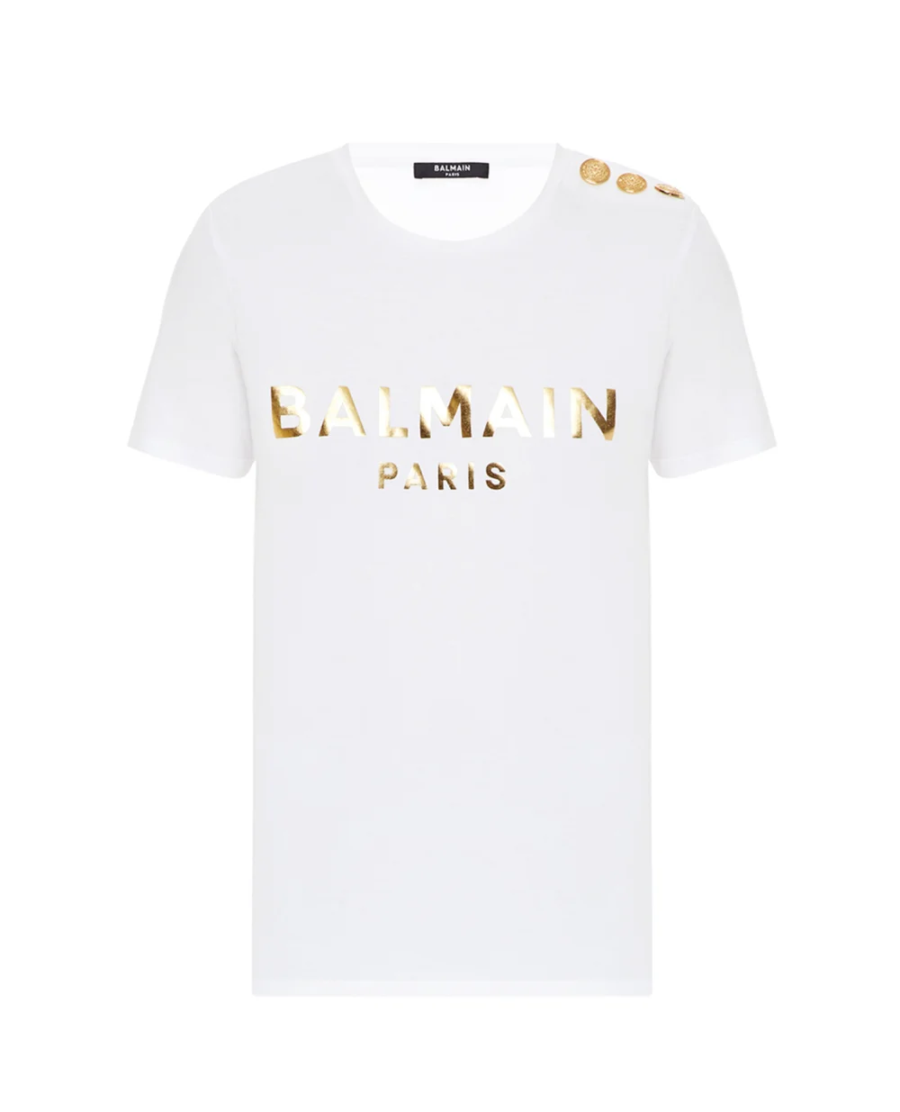 Футболка Balmain XF1EF005BB28, белый цвет • Купить в интернет-магазине Kameron