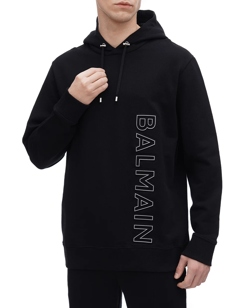 Худи Balmain BH1JT046BC22, черный цвет • Купить в интернет-магазине Kameron