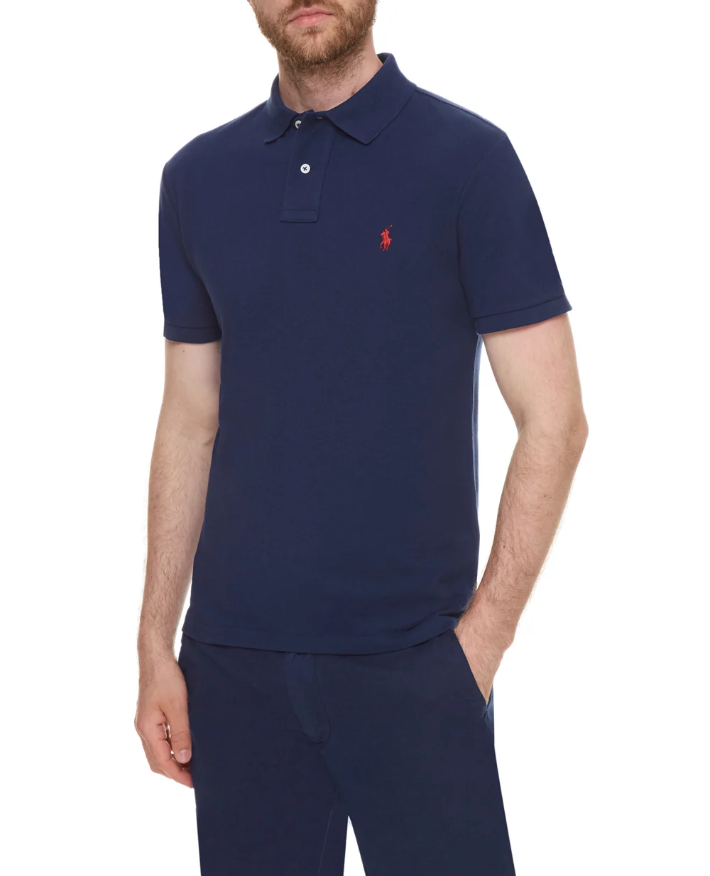 Поло Polo Ralph Lauren 710795080007, синий цвет • Купить в интернет-магазине Kameron