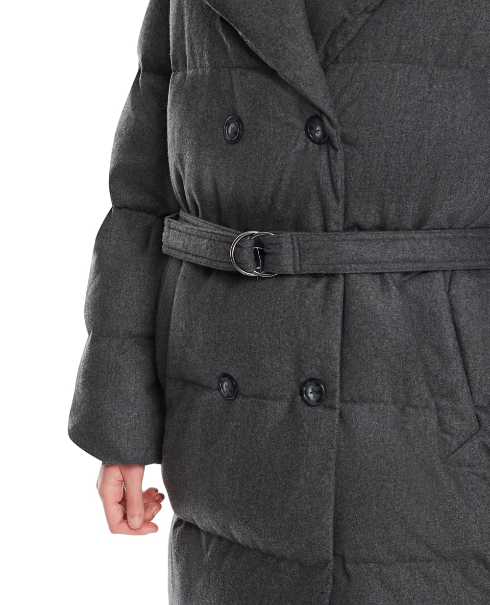Шерстяной пуховик Polo Ralph Lauren 211872303001, серый цвет • Купить в интернет-магазине Kameron