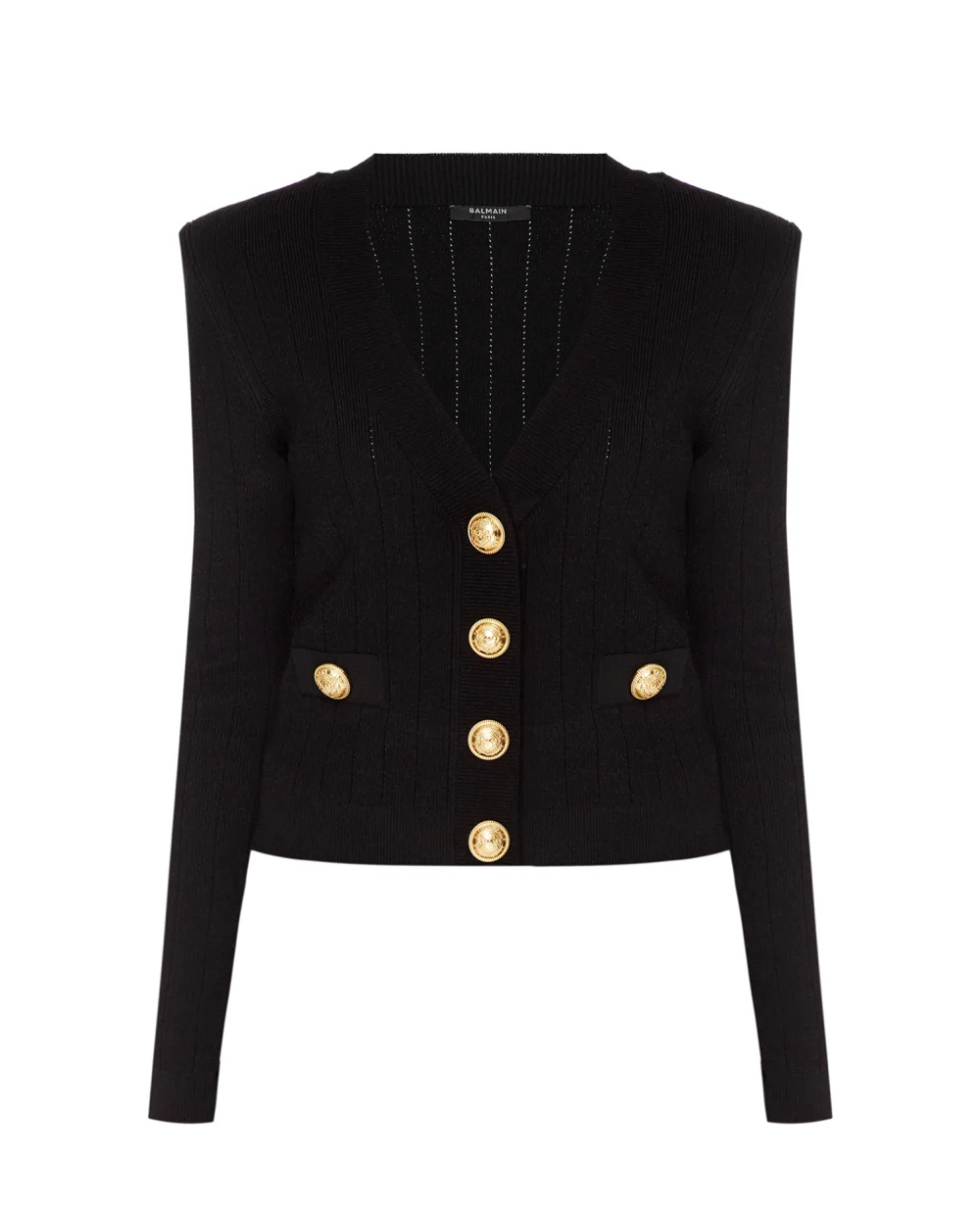 Кардиган Balmain YF1KL007KB07, черный цвет • Купить в интернет-магазине Kameron