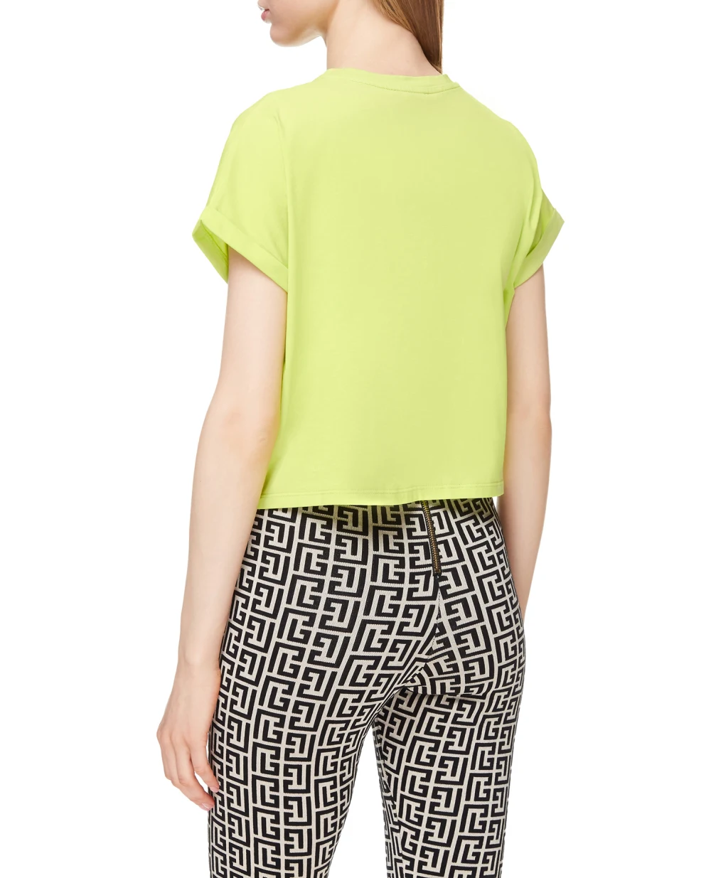 Футболка Balmain VF0EE005B035, салатовый цвет • Купить в интернет-магазине Kameron