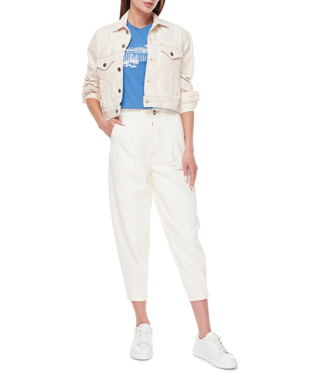Джинсовая куртка Polo Ralph Lauren 211890862001, белый цвет • Купить в интернет-магазине Kameron