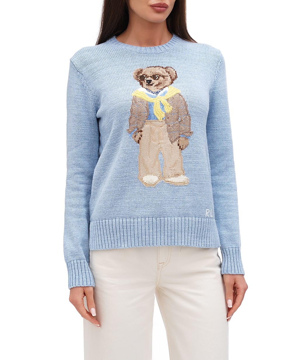 Джемпер Polo Bear Polo Ralph Lauren 211924442001, голубой цвет • Купить в интернет-магазине Kameron