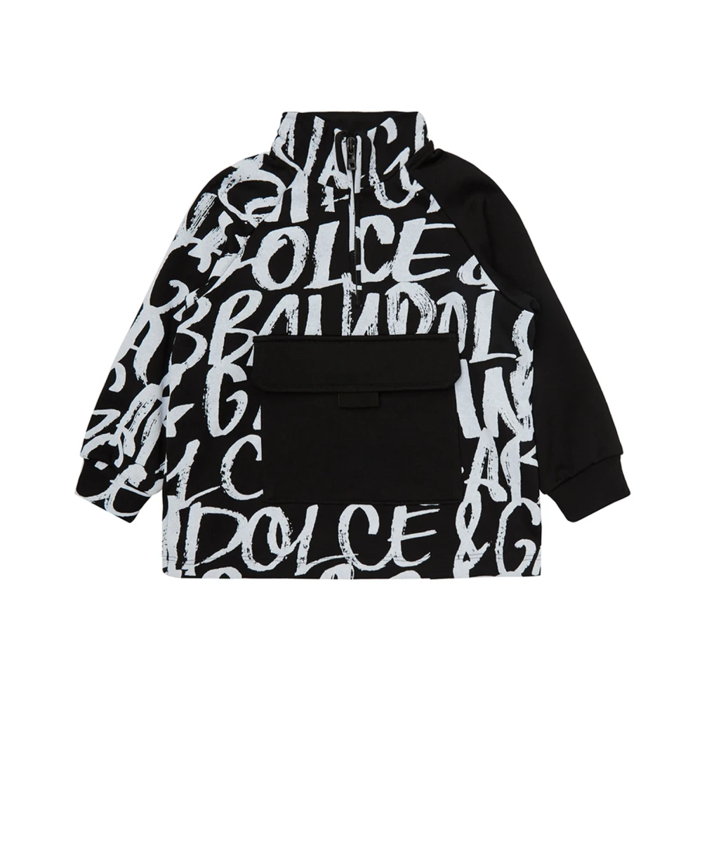 Свитшот Dolce&Gabbana Kids L4JWBT-G7BFO-S, черный цвет • Купить в интернет-магазине Kameron