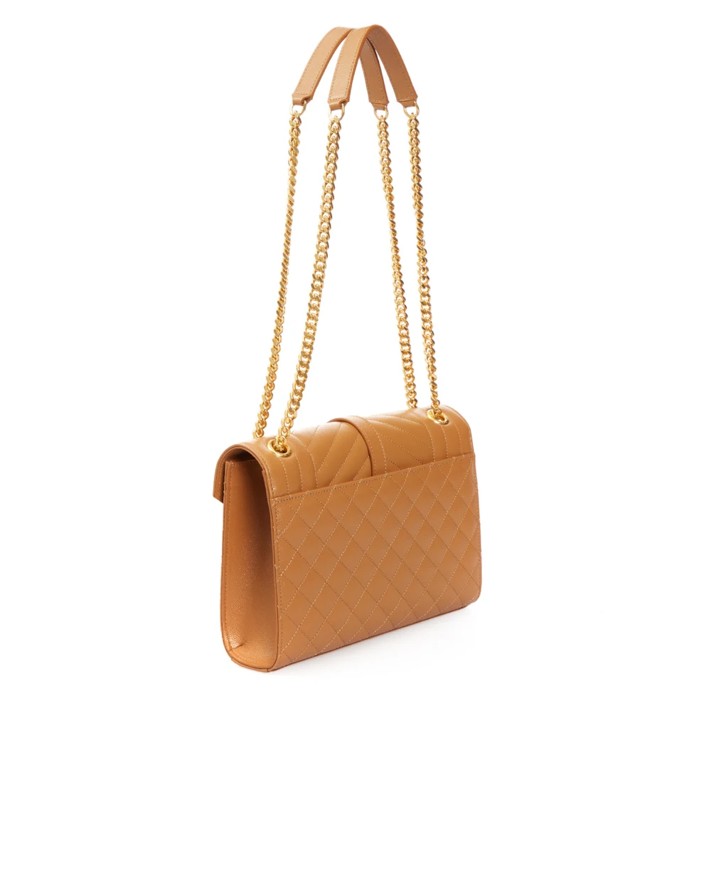 Кожаная сумка Envelope Medium Saint Laurent 600185-BOW91-, коричневый цвет • Купить в интернет-магазине Kameron