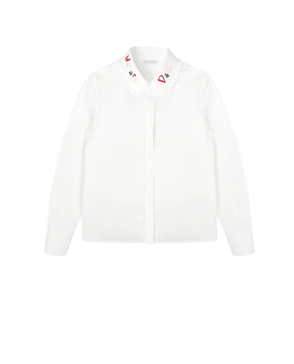 Блуза Dolce&Gabbana Kids L54S95-G7WXS-S, белый цвет • Купить в интернет-магазине Kameron