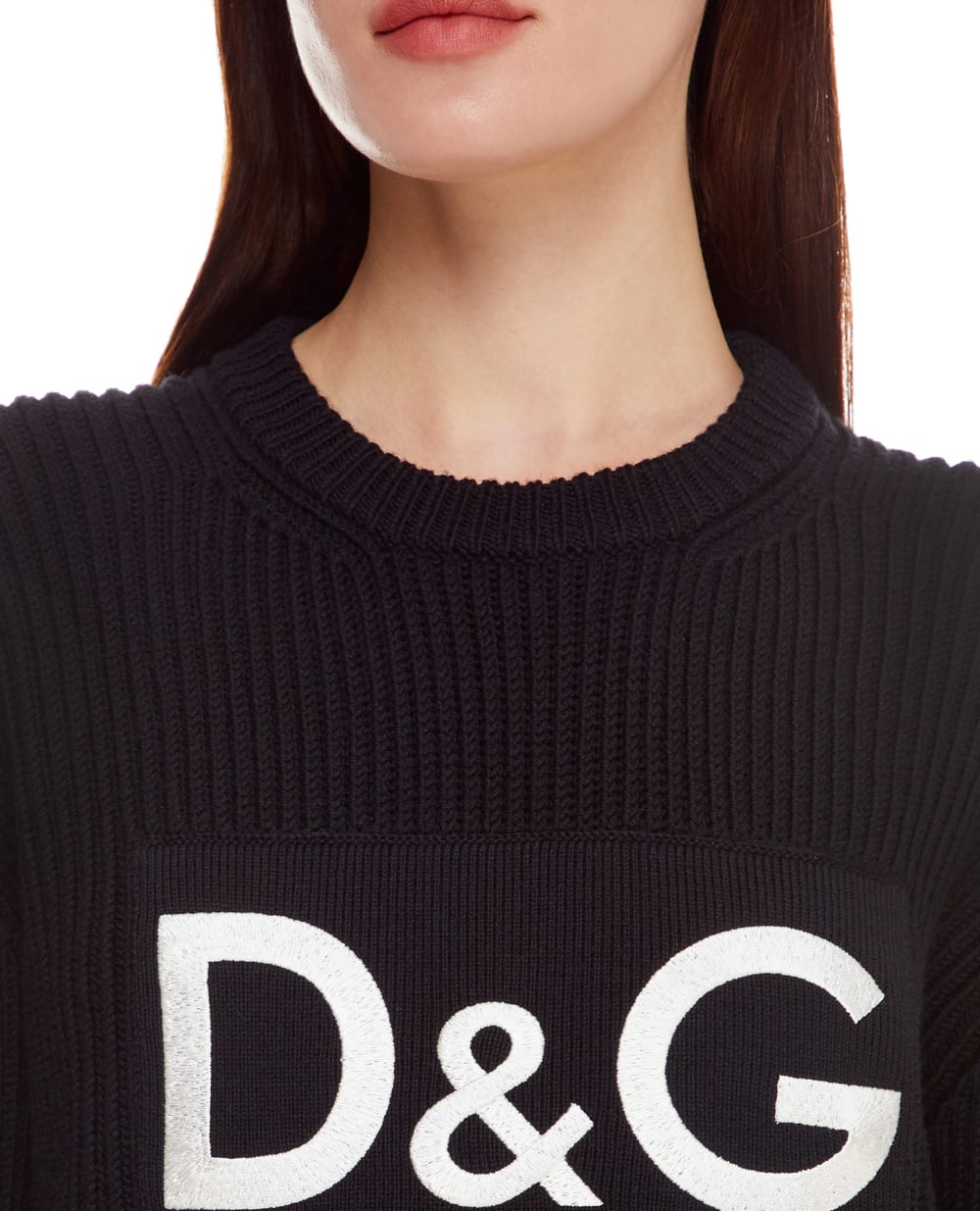 Шерстяной свитер Dolce&Gabbana FX243Z-JBVG5, черный цвет • Купить в интернет-магазине Kameron