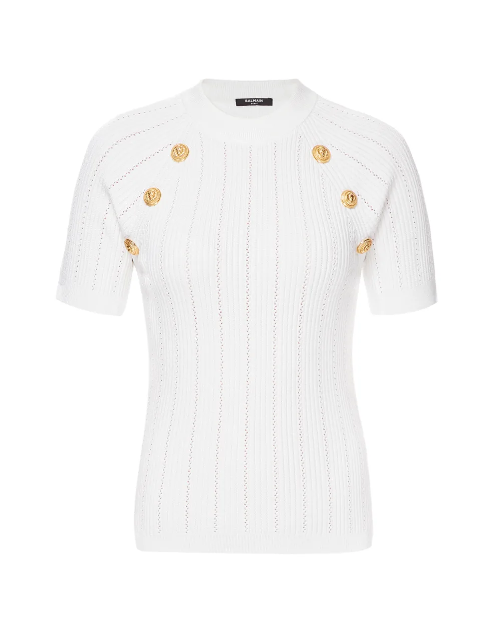 Джемпер Balmain YF1AL075KB39, белый цвет • Купить в интернет-магазине Kameron