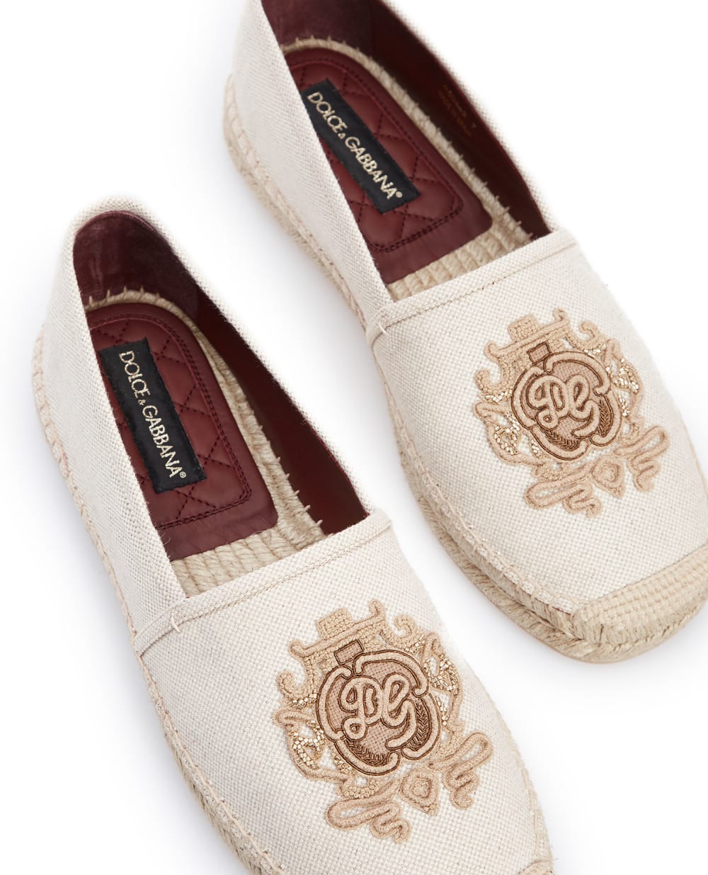 Эспадрильи Dolce&Gabbana A50445-AO299, белый цвет • Купить в интернет-магазине Kameron