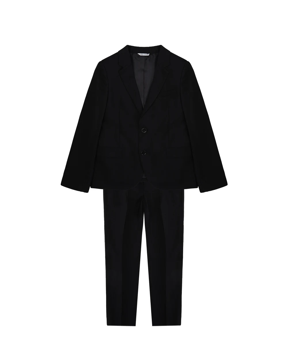 Детский шерстяной костюм (пиджак, брюки) Dolce&Gabbana Kids L41U17-FUBBG-S-, черный цвет • Купить в интернет-магазине Kameron