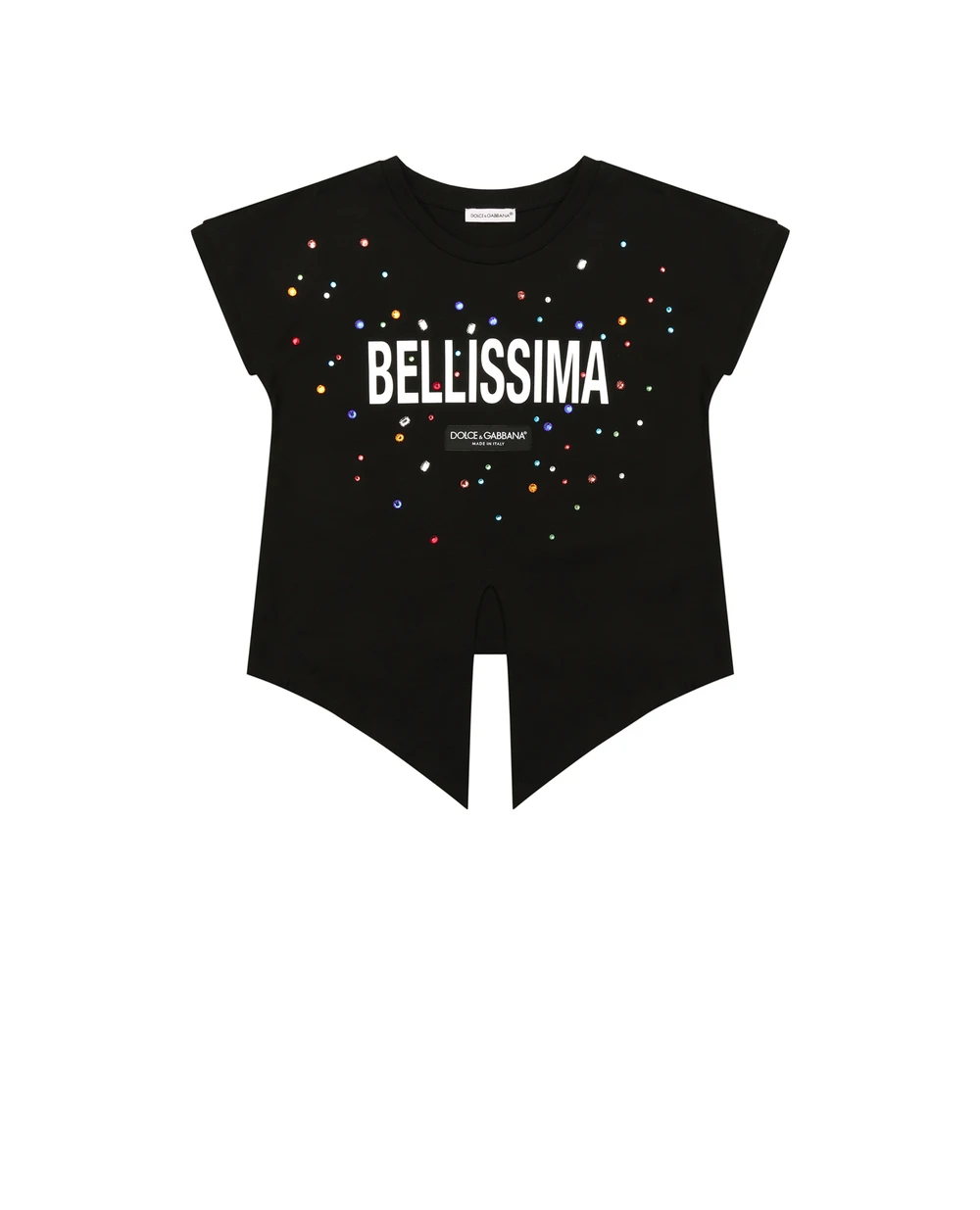 Детская футболка Dolce&Gabbana Kids L5JTIE-G7B4M-B, черный цвет • Купить в интернет-магазине Kameron