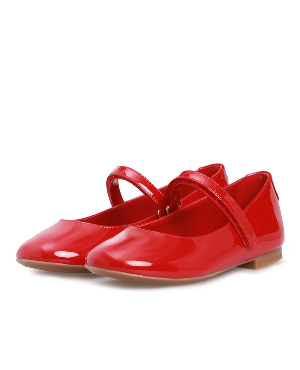 Детские лаковые балетки Dolce&Gabbana Kids D10699-A1328-M-, красный цвет • Купить в интернет-магазине Kameron