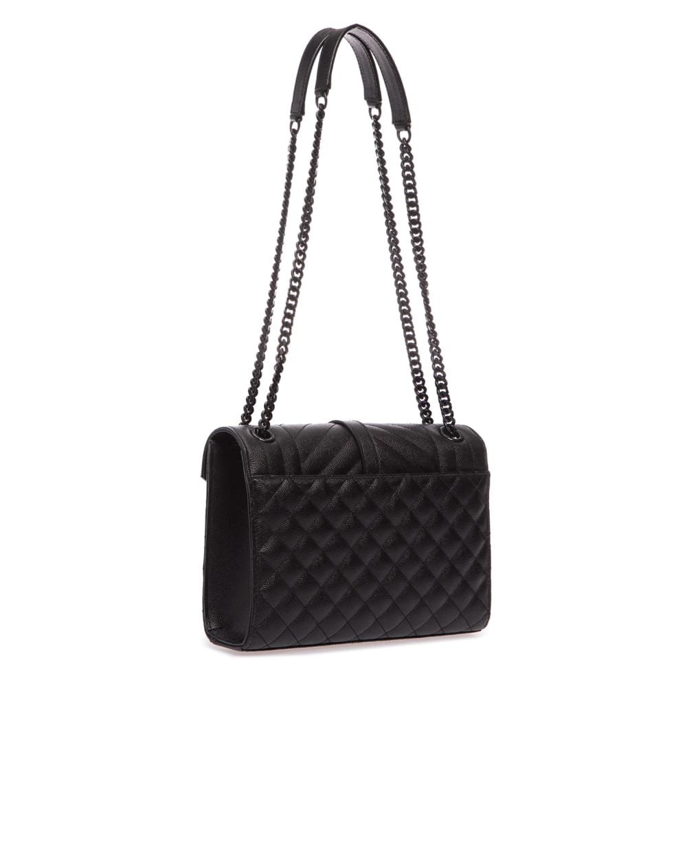 Кожаная сумка Envelope Medium Saint Laurent 487206-BOW98-, черный цвет • Купить в интернет-магазине Kameron