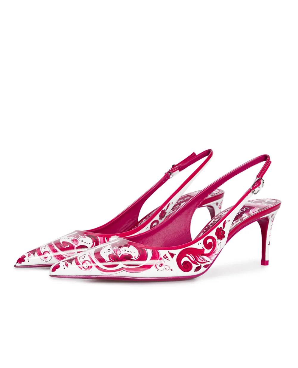 Шкіряні слінгбеки Sling Back Dolce&Gabbana CG0639-AI412, різнокольоровий колір • Купити в інтернет-магазині Kameron