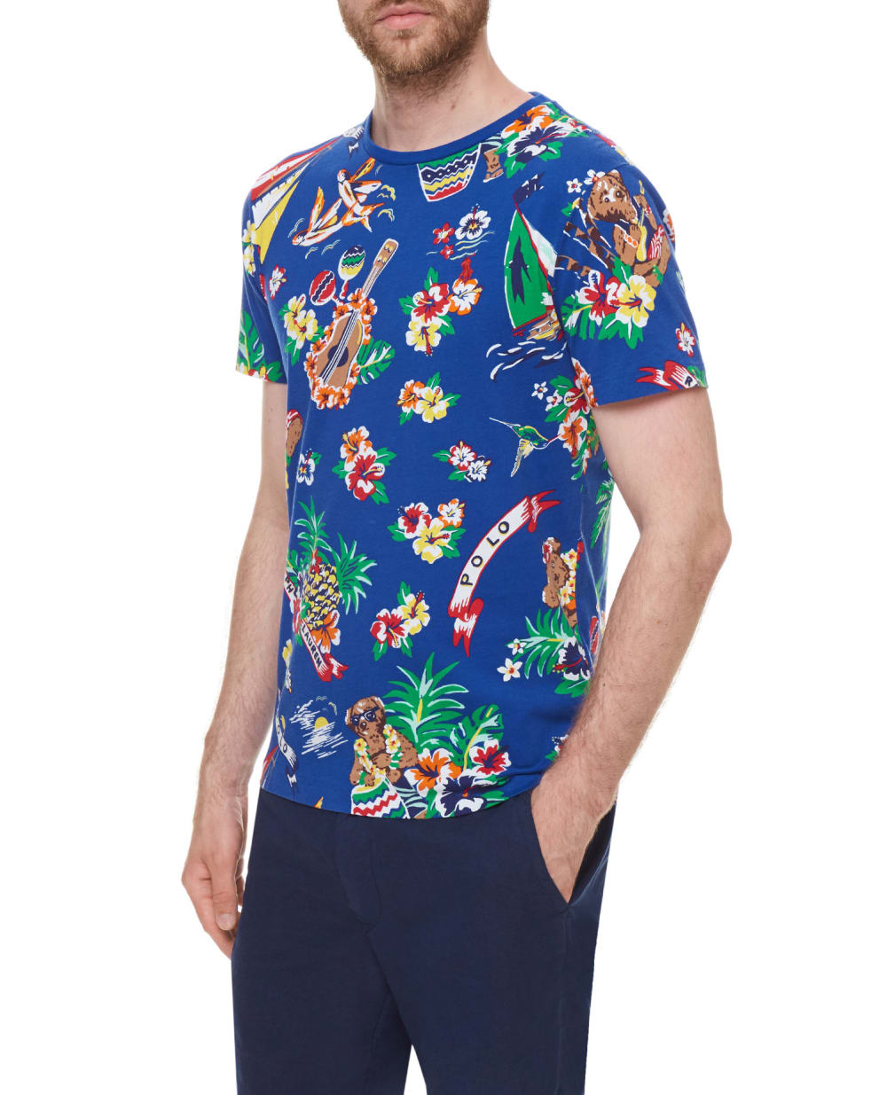Футболка Polo Ralph Lauren 710829182001, синий цвет • Купить в интернет-магазине Kameron