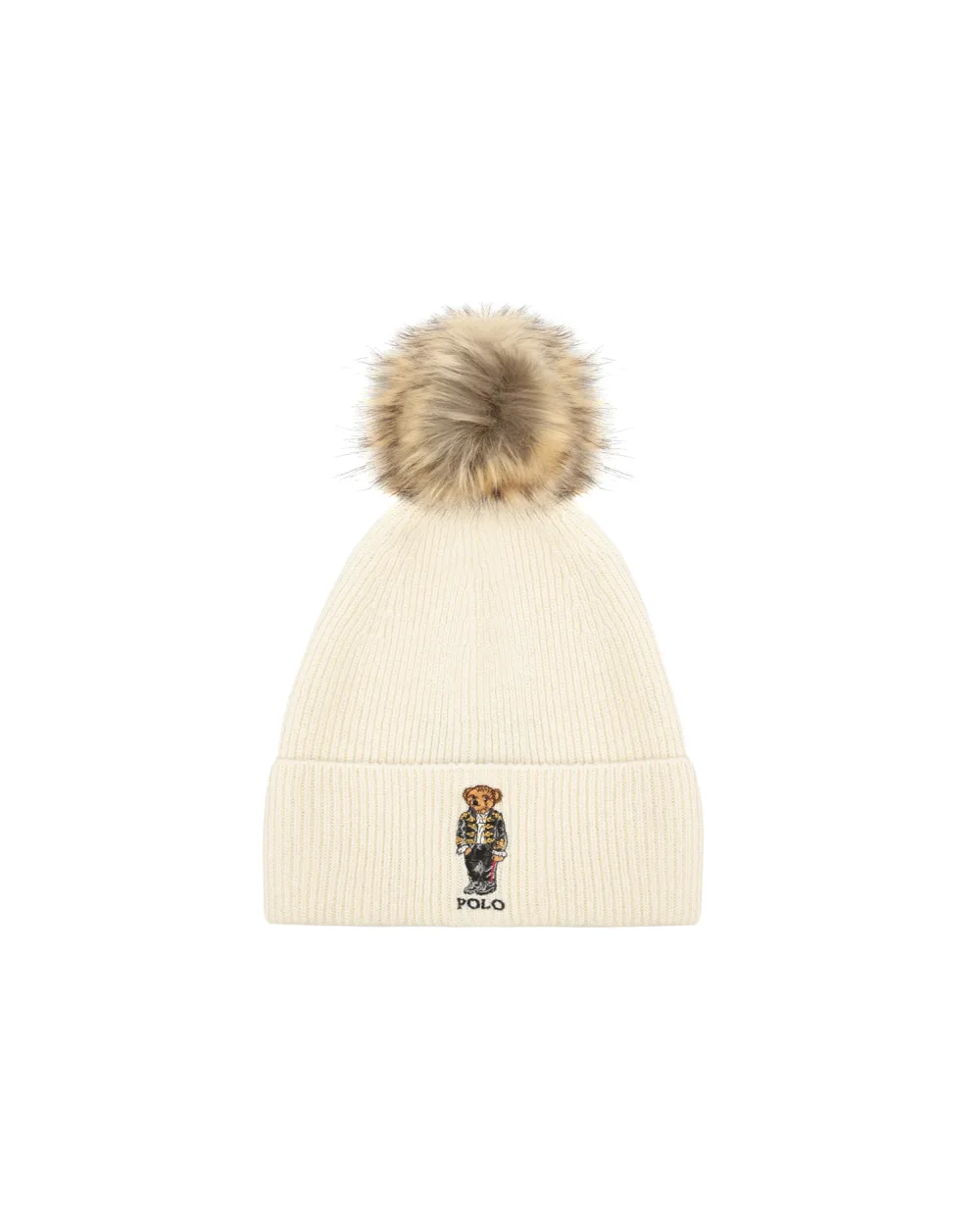 Шерстяная шапка Polo Ralph Lauren 455823302002, белый цвет • Купить в интернет-магазине Kameron