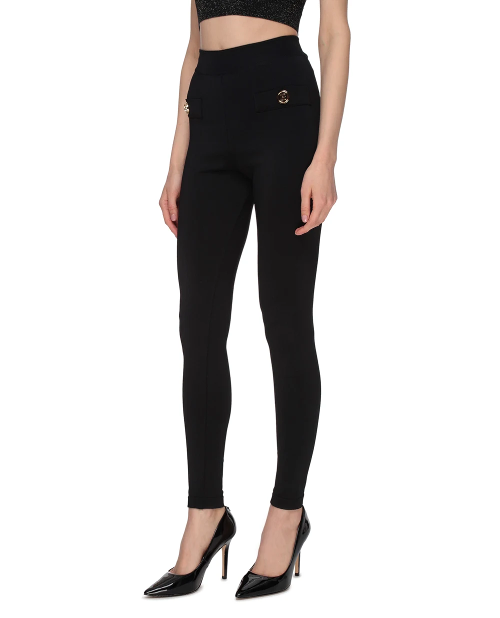 Леггинсы Balmain VF15354K050, черный цвет • Купить в интернет-магазине Kameron