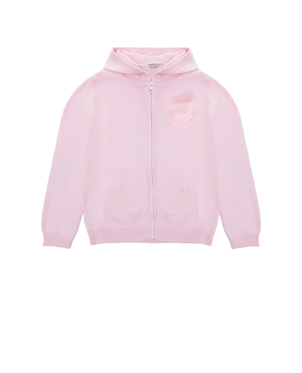 Кашемировое худи Dolce&Gabbana Kids L4KW21-JAW00-B, розовый цвет • Купить в интернет-магазине Kameron