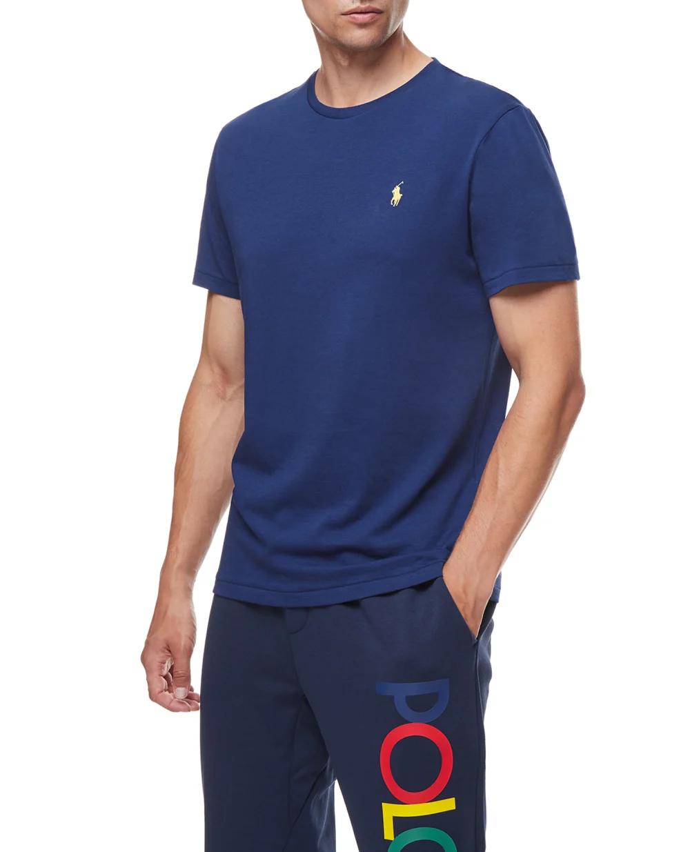 Футболка Polo Ralph Lauren 710671438234, синий цвет • Купить в интернет-магазине Kameron