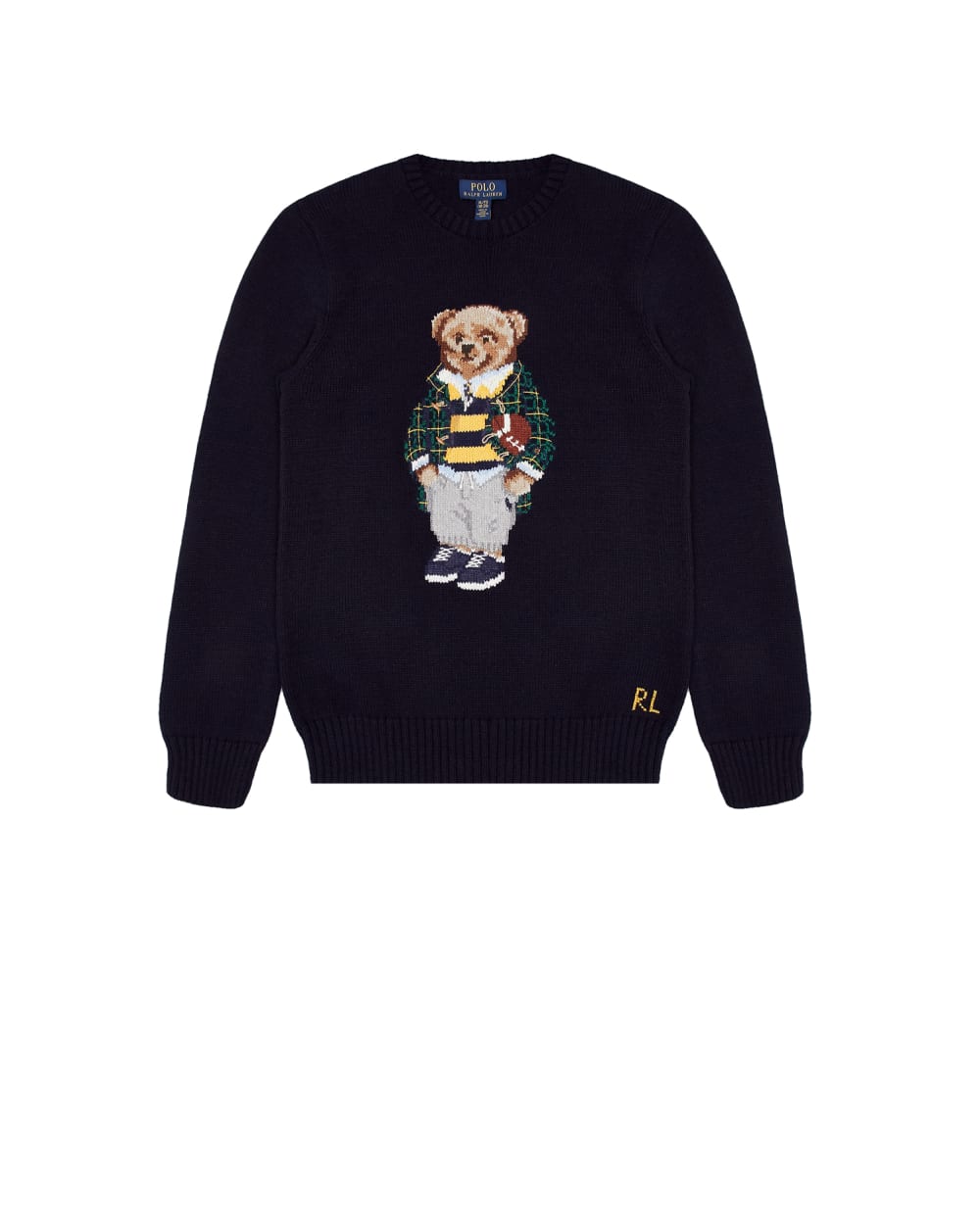 Детский свитер Polo Bear Polo Ralph Lauren Kids 322877760001, синий цвет • Купить в интернет-магазине Kameron