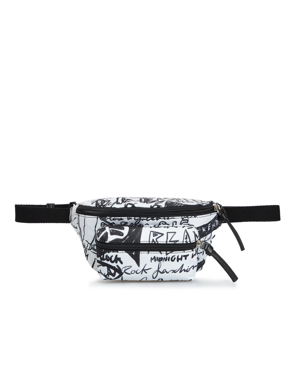 Детская поясная сумка Graffiti-print Dolce&Gabbana Kids EB0237-AU055, белый цвет • Купить в интернет-магазине Kameron