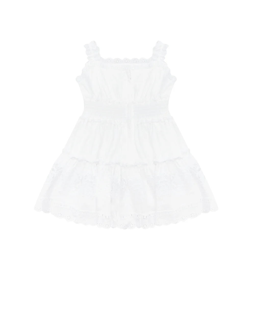 Сарафан Dolce&Gabbana Kids L53DB9-FU5UB-B, белый цвет • Купить в интернет-магазине Kameron