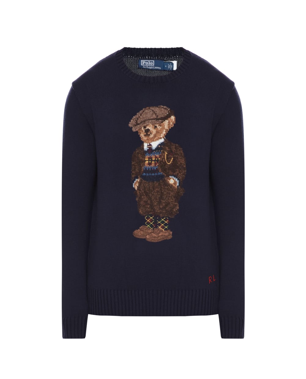 Шерстяной джемпер Polo Bear Polo Ralph Lauren 710876521001, синий цвет • Купить в интернет-магазине Kameron