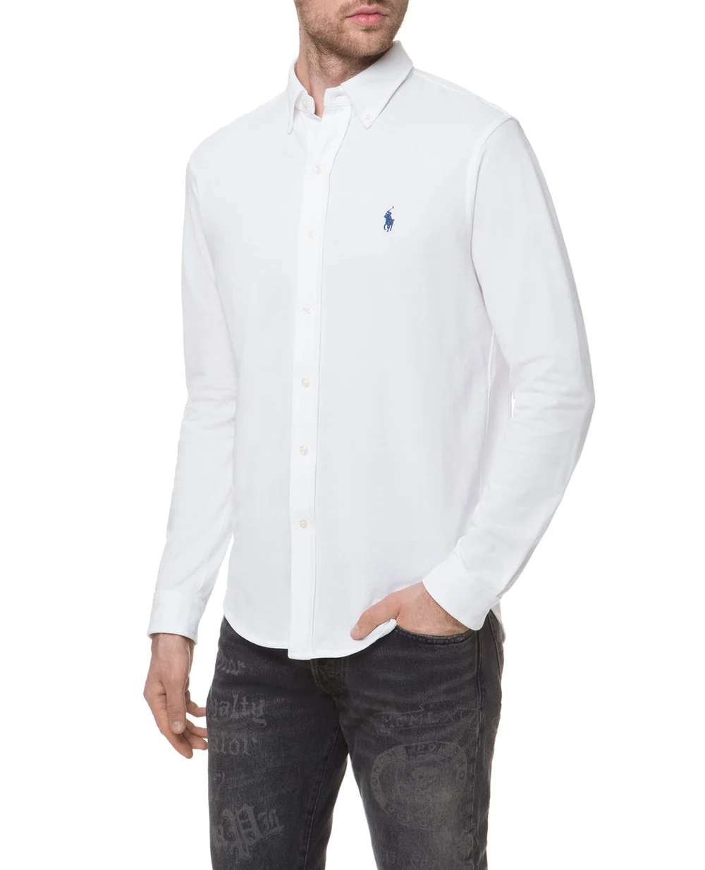 Сорочка Polo Ralph Lauren 710654408003, білий колір • Купити в інтернет-магазині Kameron
