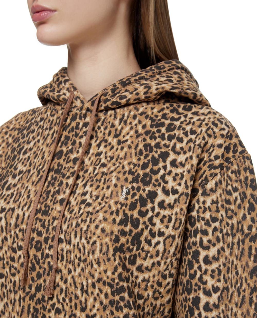 Худи Saint Laurent 629708-YBTX2, коричневый цвет • Купить в интернет-магазине Kameron