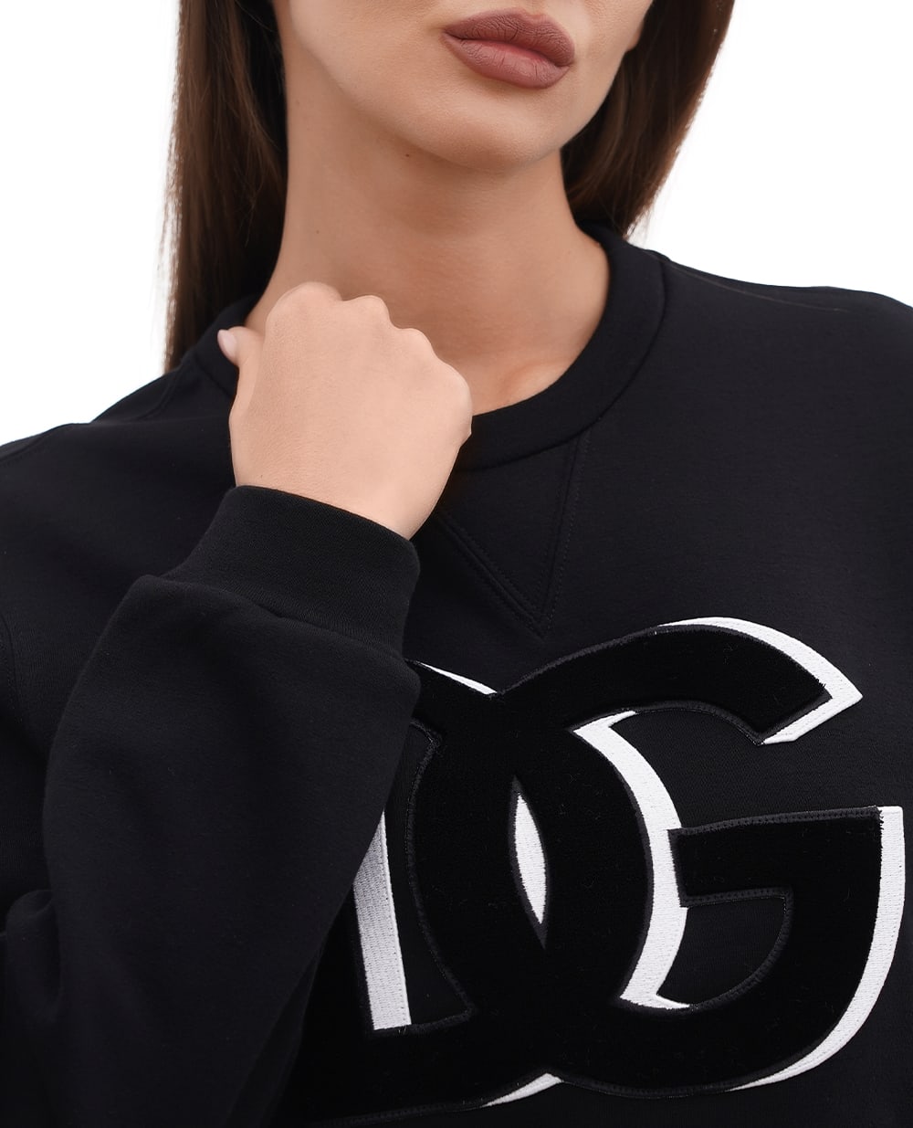 Свитшот Dolce&Gabbana F9P40Z-HU7HV, черный цвет • Купить в интернет-магазине Kameron