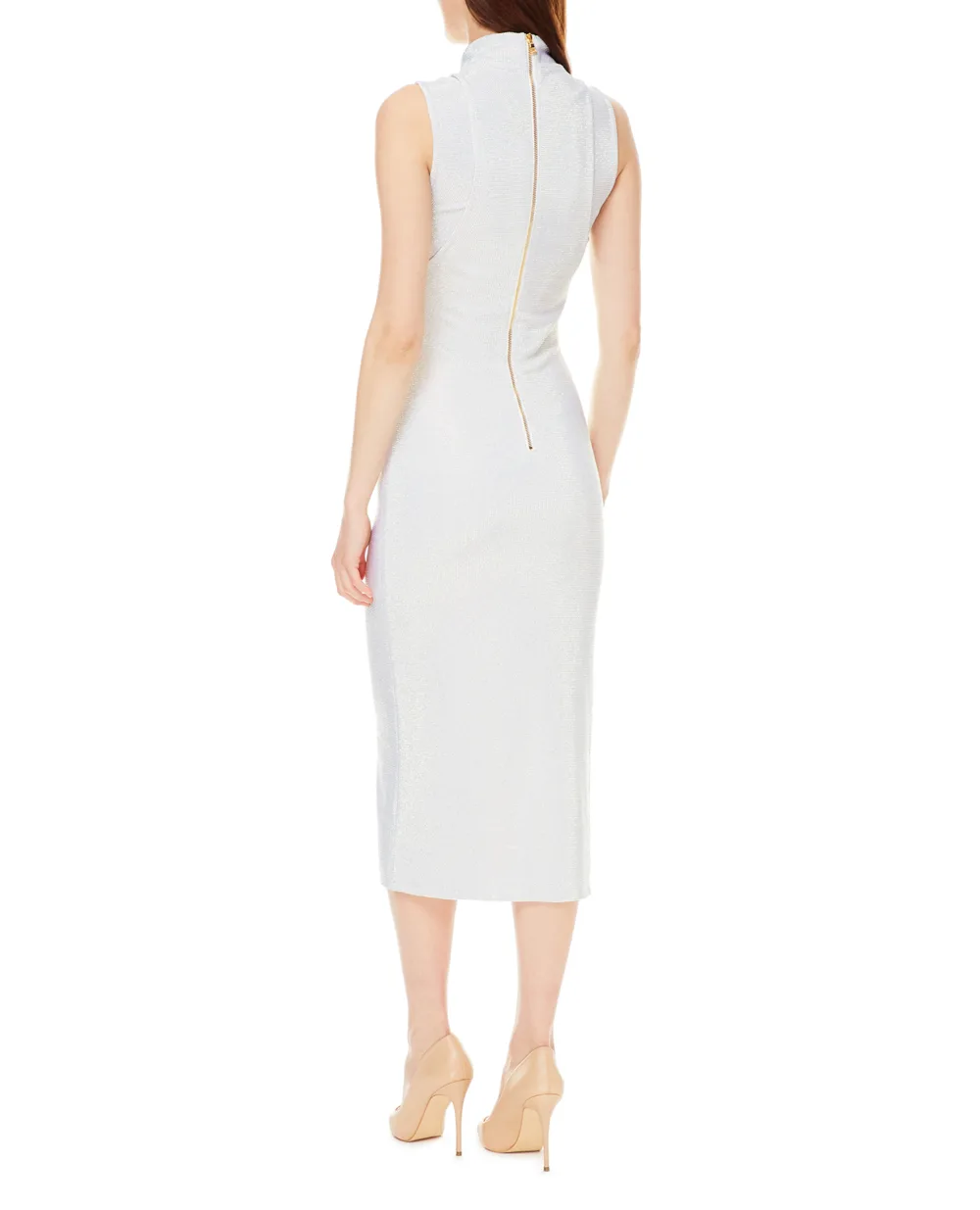 Платье Balmain WF0RJ070A115, серебряный цвет • Купить в интернет-магазине Kameron